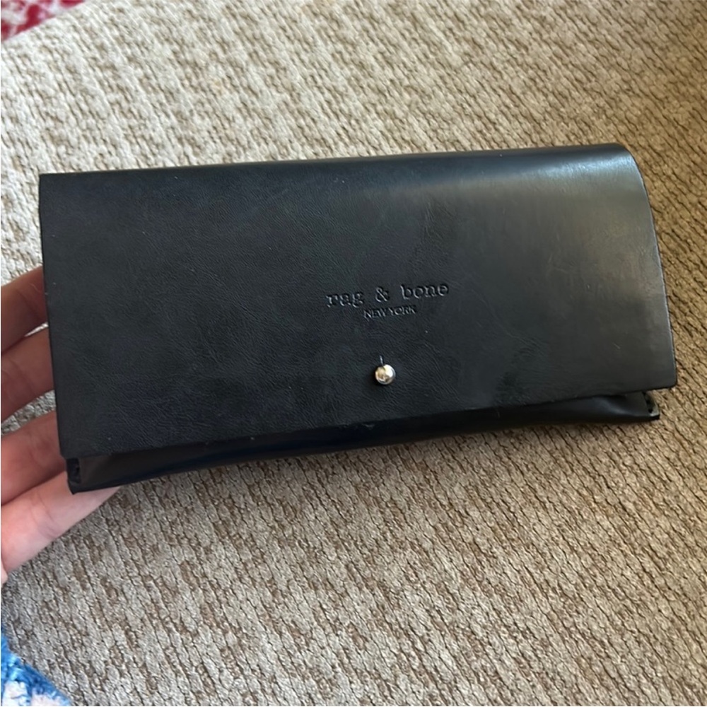 Rag & Bone Eyeglasses / Sunglasses Black Leather Designer Case only